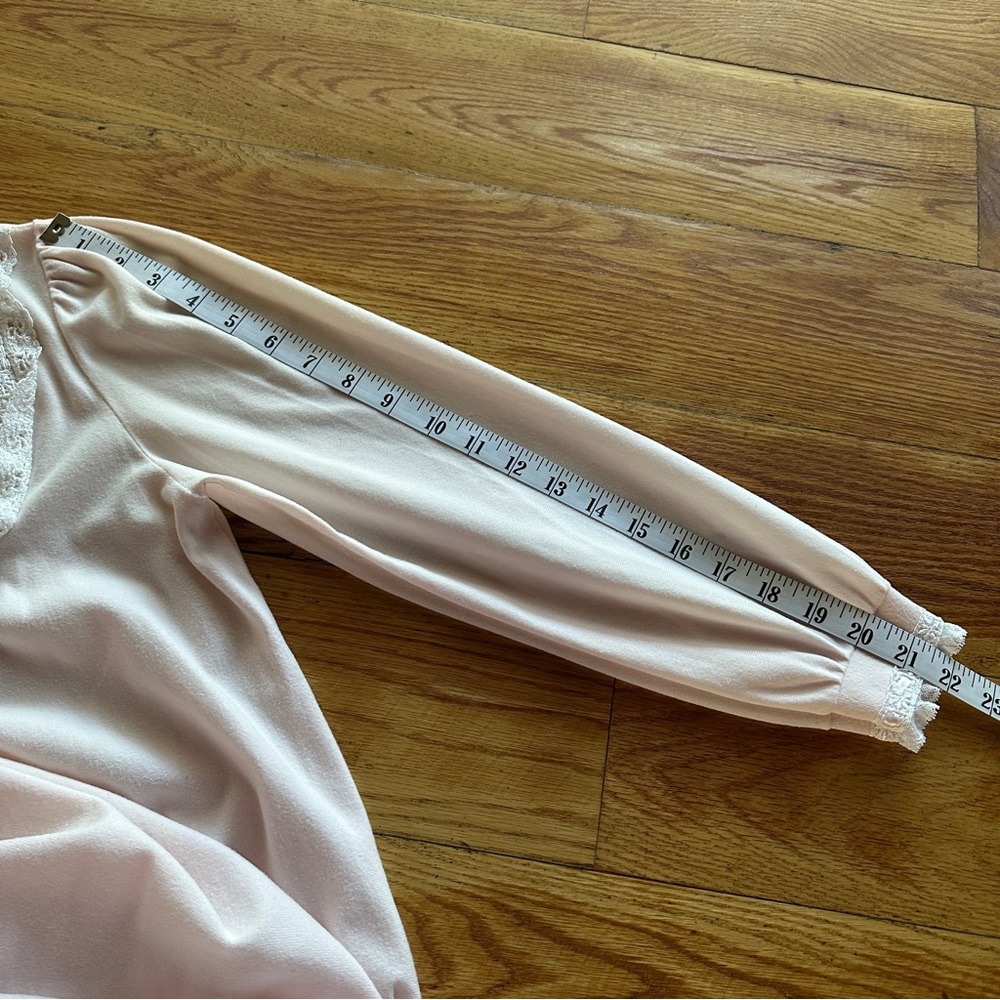 Vintage Chisthian Dior Lingerie with Lace Trim Light Pink Size Small - Picture 11 of 16